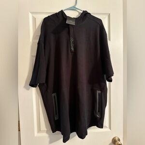 NWT Rawlings 3XL Black Short Sleeve Coaching Hoodie